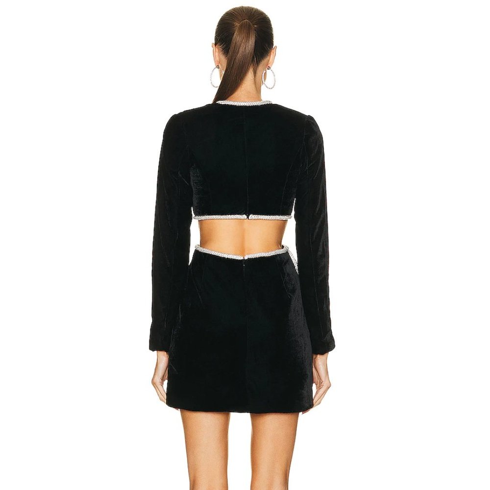PatBO Black Long Sleeve Dress with Silver Accents - Picture 3 of 7